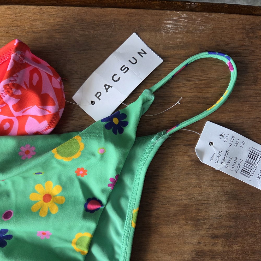 PacSun Bikini Bottoms Set Of 3 Size Extra Large - Picture 2 of 8